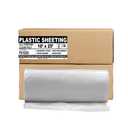 Aluf Plastics 6 MIL Thick Extra Strong Heavy Duty Clear All Purpose Vapor and Moisture Barrier Sheet Tarp/Drop Cloth - 10' x 25' - for Painting, Furniture, Carpet, Contractor, & Construction