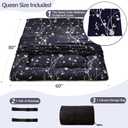 MAXYOYO Japanese Floor Mattress Navy Floral Printed Futon Mattress Foldable Floor Cushion Roll Up Camping Mattress Floor Lounger Queen Size Mattress