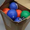 Foilswirl 24 Pcs Dog Squeaky Tennis Balls Bulk 2.95 Inch Interactive Pet Toy Ball Dog Chewing Toy for Large Medium Small Puppy Training and Practice Pet