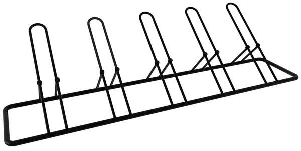 Tuohours 5 Bikes Floor Parking Rack Stand For Bicycle Garage, Heavy Duty Bike Storage Organizer Indoor/Outdoor For Mountain Mtb
