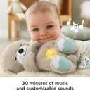 FISHER-PRICE BABY Toy Soothe 'n Snuggle Otter Portable Plush Sound Machine with Music Lights & Breathing Motion for Newborns 0+ Months