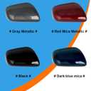 Car Rearview Mirror Cover Cap Housing Protective Cover for Exterior Mirrors Fit for Toyota Corolla 2007-2013Cannot fit LE Model 87915-02910 87945-02910 (Red, Right Passenger Side)