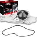 Engine Water Pump Automotive w/Gasket 41184 1351530 Compatible for Honda Accord Crosstour Odyssey Passport Pilot Ridgeline MDX TL J35Z J35A J35Y 3.0L 3.2L 3.5L 3.7L 2003-2022