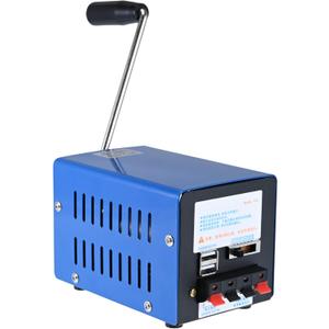 Portable Camping Generator - 20W Hand Crank, Off Grid Living Supplies, Emergency Backup