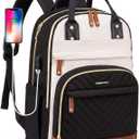 Women's Laptop Backpack, 15.6 Inch Work Travel Backpack with USB Charger, Waterproof College Backpack, Business Computer Backpack, Anti-Theft Casual Daypacks for Teenagers