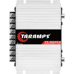 Taramps TS 400x4 400 watts RMS 4 Channels Full Range Car Audio Amplifier, 2 Bridged Channels, RCA Input Class D, Output Power, Multichannel Amplifier System, Small - TS400X4