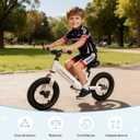 Toddler Balance Bike 3 Year Old,12 Inch Inflatable Rubber Tires,No Pedal Kids Toy Bike for 3-6 Years Old,The Perfect First Bike 3-6 Boys Girls, Multiple Colors