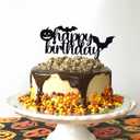 2 x Halloween Happy Birthday Cake Topper - Halloween Cake Topper,halloween Themed Girl/boy Birthday Cake Topper,halloween Birthday Party Decorations