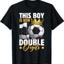 This Boy Now 10 Double Digits Soccer 10 Years Old Birthday T-Shirt