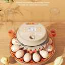 Innsky Incubators for Hatching Eggs,12 Egg Incubator with Automatic Egg Turning and Humidity Control, Chicken Egg Incubator with Temperature Control, Egg Candler