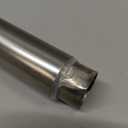 Amazon Basics Easy Install Shower Curtain Tension Rod, Adjustable Length, 42-73 inches, Nickel