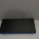 1 Pack 12 Duplex Singlemode 24 Port LC UPC Fiber Optic Rack Mount Enclosure Box + Splice Trays Fiber Cables LC Kit (Include Coupler & Pigtail), 24 Core LGX Box fits for 19" Racks Cabinet