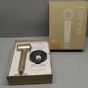 Tideway Hair Dryer Professional High-Speed Ionic Blow Dryer 110,000 RPM, Compact Hair Dryer with Magnetic Diffuser, Fast Drying with Brushless Motor Low Noise Smart Temperature Control-H11 (Gold)