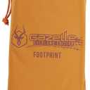 Gazelle Tents, T4 Plus/T8 Tent Footprint, 300D, Waterproof Ground Tarp, 4 Tack Down Stakes, GA103