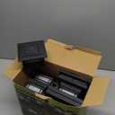 Dynaming 6 Pack Solar Post Cap Lights Outdoor, Fence Post Solar Lights Fit for 4x4 5x5 6x6 Vinyl/Wooden Posts, High Brightness Warm White SMD LED Lighting Decor for Garden Deck Patio (Black)