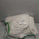 EMME Faux Fur Duvet Cover King Size, 3 Pieces Ultra Soft Fluffy Comforter Cover, Cozy Warm for Winter, Luxury Elegant Shaggy Bubble Design Bedding, 1 Duvet Cover & 2 Pillow Shams (King, Cream White)