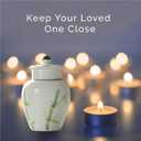 Small Urn Ashes Keepsake- 3 .5 inches Ceramic Mini urnCapacity 5 Cubic inches Memorial Funeral urn for Human, Adult, Child, Pets - Qnty 1