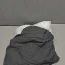 Nestl Grey Bed Skirt - Full Size, Pinch Pleat, 14" Drop, Premium Microfiber