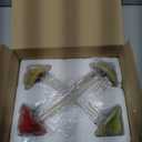 Ceramic Mushroom Garden Decor - 4pcs Ceramic Mushrooms for Garden, Mushroom Statue Decor, Fairy Garden Lawn Ornament Decor