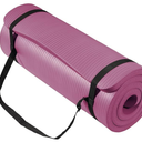 Yoga Mat 1-Inch Extra Thick High-Density Exercise Mat with Non-Slip Surface & Carry Strap for Men & Women Tear-Resistant Pilates Workout Mat for Home Gym, Floor Fitness