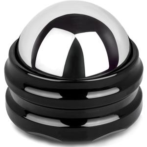 Stainless Steel Massage Roller Ball - Ice Therapy for Muscle Pain Relief, Sore Muscles, and Tension Alleviation Cold & Hot Therapy for Back, Shoulders, Legs, and Calves Myofascial Release Tool (Silver)