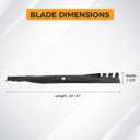 942-04290-X 46 inch Mower Mulching Blade for MTD Cub Cadet 742-04290 942-04290 742-04290-X 942-04290-X 942-04244 742-04244 Compatible with XT1-46 XT2 LT46 LTX1045 LTX1046