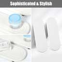 2PCS Water Absorbing Stone Tray, Fast Drying Diatomite Stone Sink Tray, Water Absorbent Diatomite Coasters, Stones Soap Trays for Kitchen Sink, Bathroom Counter Hand Soap Dish & Holders