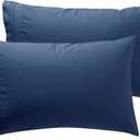 Nestl Bedding Set of 2 Pillowcases – Luxury 100% Soft Double Brushed Microfiber Premier 1800 Pillow case Collection, Hypoallergenic Cool & Breathable Sleep Covers, Queen Standard 20”x30” Navy Blue