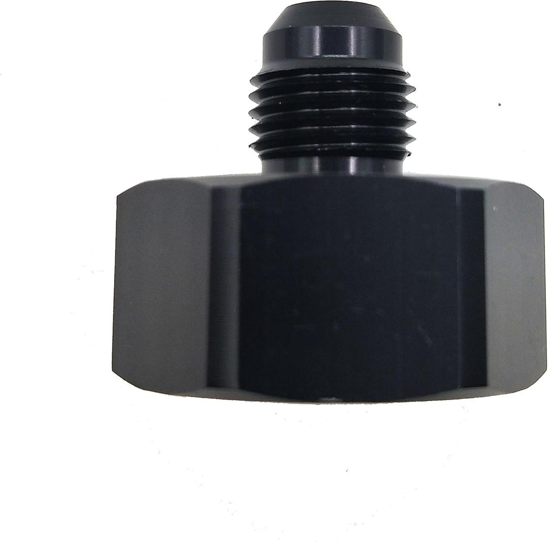 Nitrous Bottle Nut Adapter with Washer (Black, 4AN)