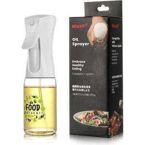 Mistifi oil spray Fine Mist Spray Bottle for Air Fryer,Healthy Nonstick Frying,Food Grade Premium Spray Bottle with Portion Control for Salad, Frying, BBQ Kitchen Use (150ml Glass bottle 637)
