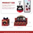 MINISO Disney Mickey Interesting Collisions Series Blind Box, Disney Mickey Vinyl Plush Pendant Surprise Box Bag Charm Figure Model Random Design Collectible Toy for Home Decor Birthday Gifts (Single)