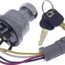 Solarhome 110-7887 467-8535 47031 Ignition Switch with 2 Keys for CAT Caterpillar 906H 906H2 906K 906M 415 415F2 IL 416 416F2 420 420XE D5R2 D6K D6K2 D6N 216B3 226B3 226D 226D3 232D 232D3 236B3