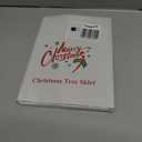 Sattiyrch Small Christmas Tree Skirt 18in, Faux Fur White Xmas Small Tabletop Christmas Tree Skirt (White Faux Fur, 18in)