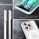 Fin2feel for iPhone 13 Pro Case with Screen Protector, Compatible with MagSafe, Magnetic Phone Case with Camera Stand Protective Shockproof Matte Cover Case for iPhone 13 Pro (Clear)