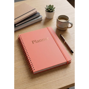 Forvencer 2026 Planner, Hardcover Calendar Planner Weekly and Monthly, Jan 2026 - Dec 2026, 8.5" x 11", Spiral Daily Organizer for Home School, Pink