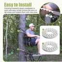 2PCS Traction Belts Climber Tree Stand Straps Replacement Straps for Lone Wolf Tree Stands Climber (61" Long)