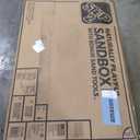 Step2 Naturally Playful Sandbox II, Kids Sand Activity Sensory Play Pit, Summer Outdoor Toys, 7 Piece Water Toy Accessories, for Toddlers 1+ Years Old