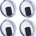 4 Pack 20 oz Tumbler Lid, Magnetic Slider Replacement Lids for YETI 20 oz Tumbler, 10/24 oz Mug and 10 oz Lowball, Spill Proof Cup Lids Covers Compatible for Ozark Trail, Old Style Rtic, BPA Free