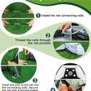 Golf Net: 10x7ft Golf Practice Net for Backyard Chipping Driving with Dual-Turf Golf Hitting Mat, All-in-1 Outdoor Indoor Golf Hitting Net with Multiple Targets, Golf Aid for Men/Golf Lovers