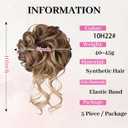 5 PCS Messy Bun Hair Piece for Women Scrunchies Ponytail Extension with Elastic Rubber Band Hair Pieces for Updos Fake Hair Buns Hair Piece Accessories Set for Women