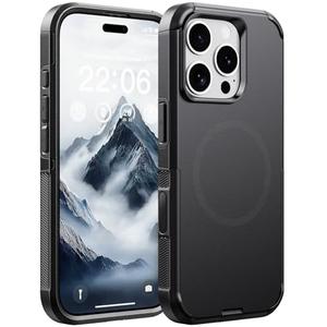 Diverbox for iPhone 16 Pro Case,Compatible with MagSafe,with Screen Protector,with Port Protection,with Camera Control Button,Slim & Tough Phone Cases for i Phone 16 Pro (Black)