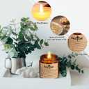 Lounsweer 10 Pcs Funny Pastor Appreciation Gifts, 3.5 oz Scented Candle for Men Women Man of God Father Godfather Birthday Retirement Ordination Christian Gift for Pastors, Preacher's Wife (Brown)