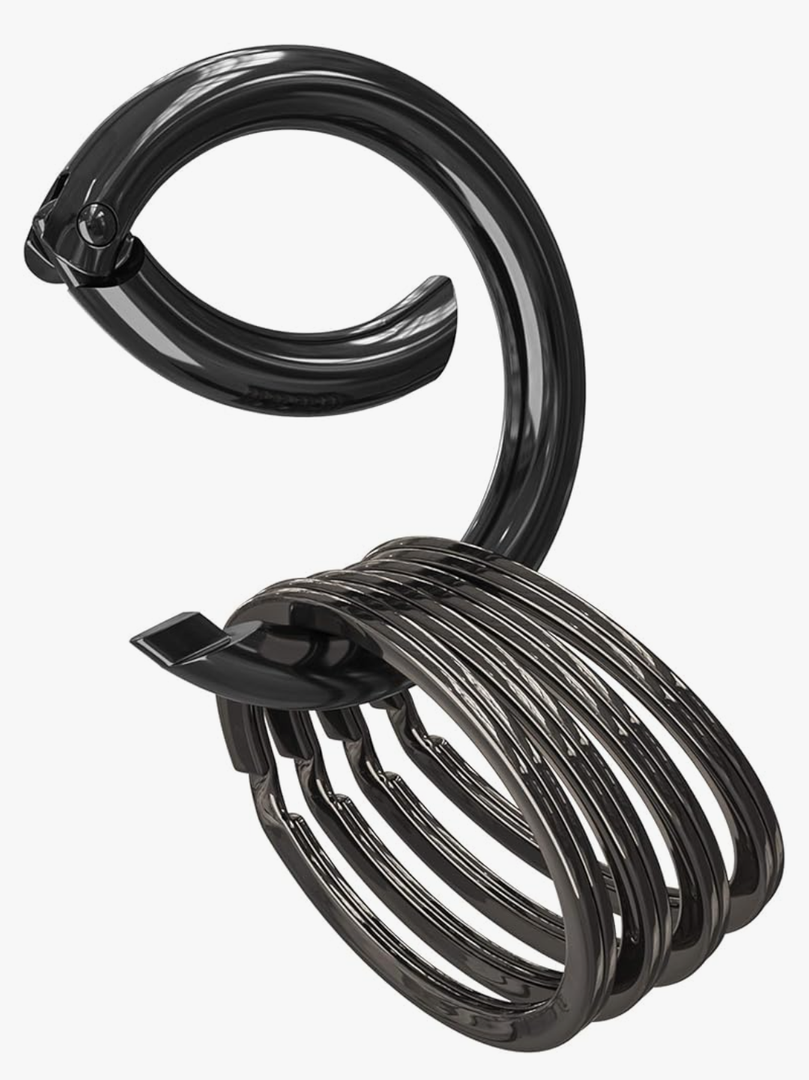 Keychain Kit Circle Carabiner O Ring Set Universal Size Round Strong Key Rings ,45 packs