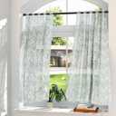 AIZESI 2Pack Tension Curtain Rod 23-46 Inch No Drilling Adjustable Black Tension Rod Extendable Spring Loaded Curtain Rods for Window Doorway Kitchen Closet Bathroom