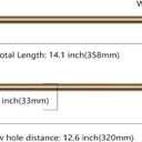 Asidrama 6 Pack 12.6 Inch(320mm) Champagne Bronze Kitchen Cabinet Handles, Cabinet Pulls Kitchen Cabinet Hardware for Cupboard Drawer Pulls