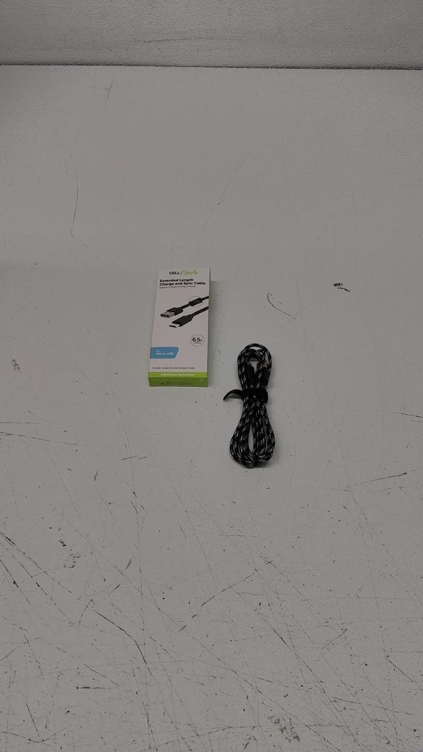 6 1/2 Extended Length Charge and sync Durable Tangle Resistant Braided Cable, For Micro USB 