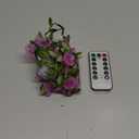 Cherry Blossom Decor Flower String Lights Vines with Fairy Lights Christmas, 30 LED Copper with Remote Control Battery Operated Pink Flower Garland Leaf for Locker,Bedroom, Wall,Christmas Decorations