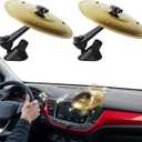 2 Pack Car Crash Cymbal Air Vent - 2026 Upgrade Mini Car Symbol Drum for Dash, Dashboard Cymbal for Car, Fun for Every Drive, Fits Most Vehicles, Beats Boredom, Turn Traffic into a Jam Session