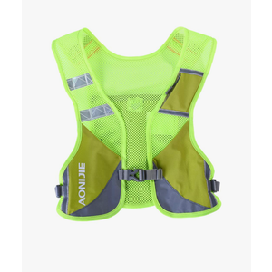 AONIJIE Men Women Ultralight Running Vest Pack Reflective Breathable Hydration Backpack for Hiking Camping Marathon Cycling Race (Green)