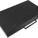 HECASA Black Outdoor 36" Griddle Grill Hard Cover Lid Waterproof Aluminum Compatible with Blackstone & More (No Diamond Plated)